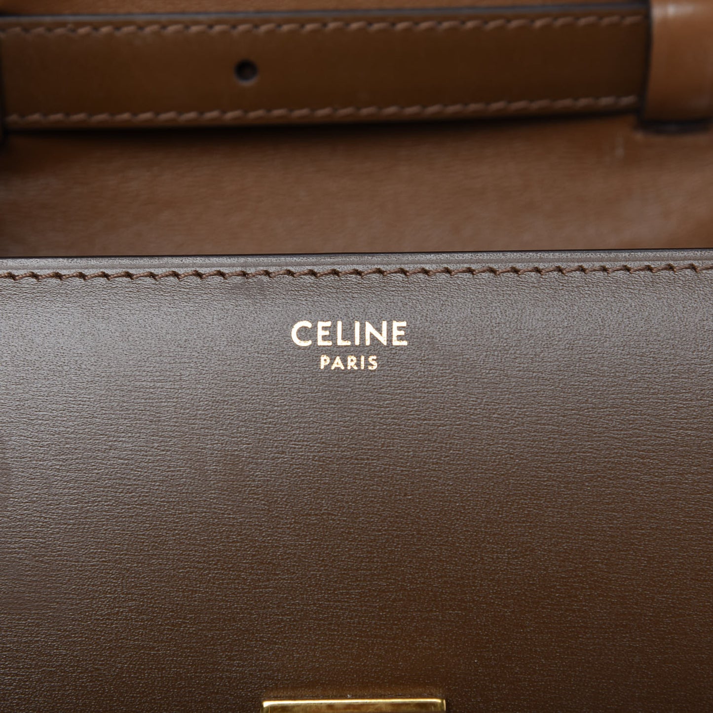 Smooth Calfskin Small Classic Box Bag Camel
