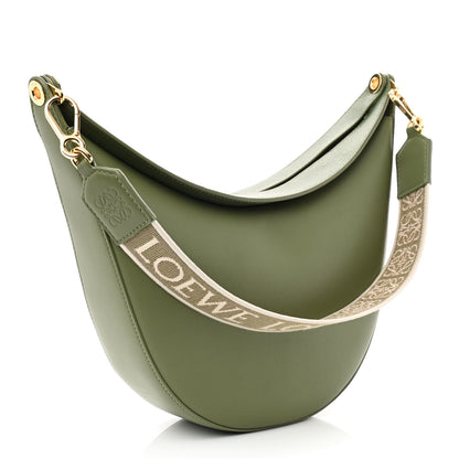 Loewe Satin Calfskin Jacquard Luna Bag Avocado Green 4 of 11