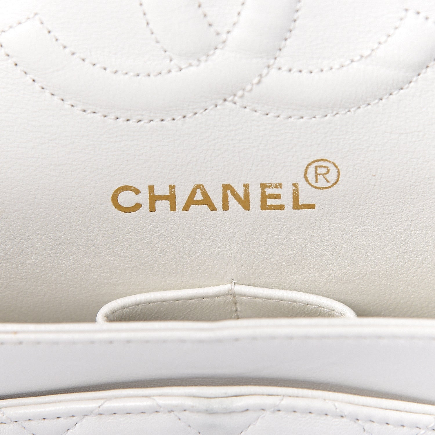 Chanel Lambskin Quilted Medium Double Flap White 6 of 17