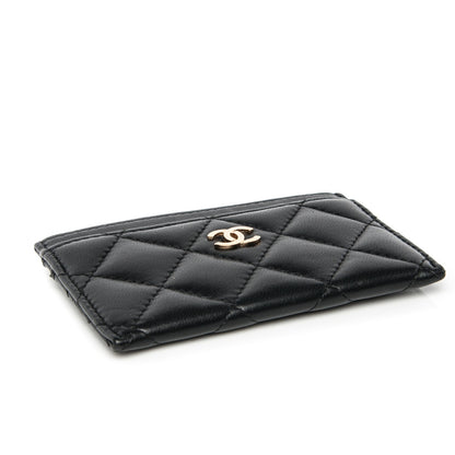 Chanel Lambskin Quilted Card Holder Black 4 of 8