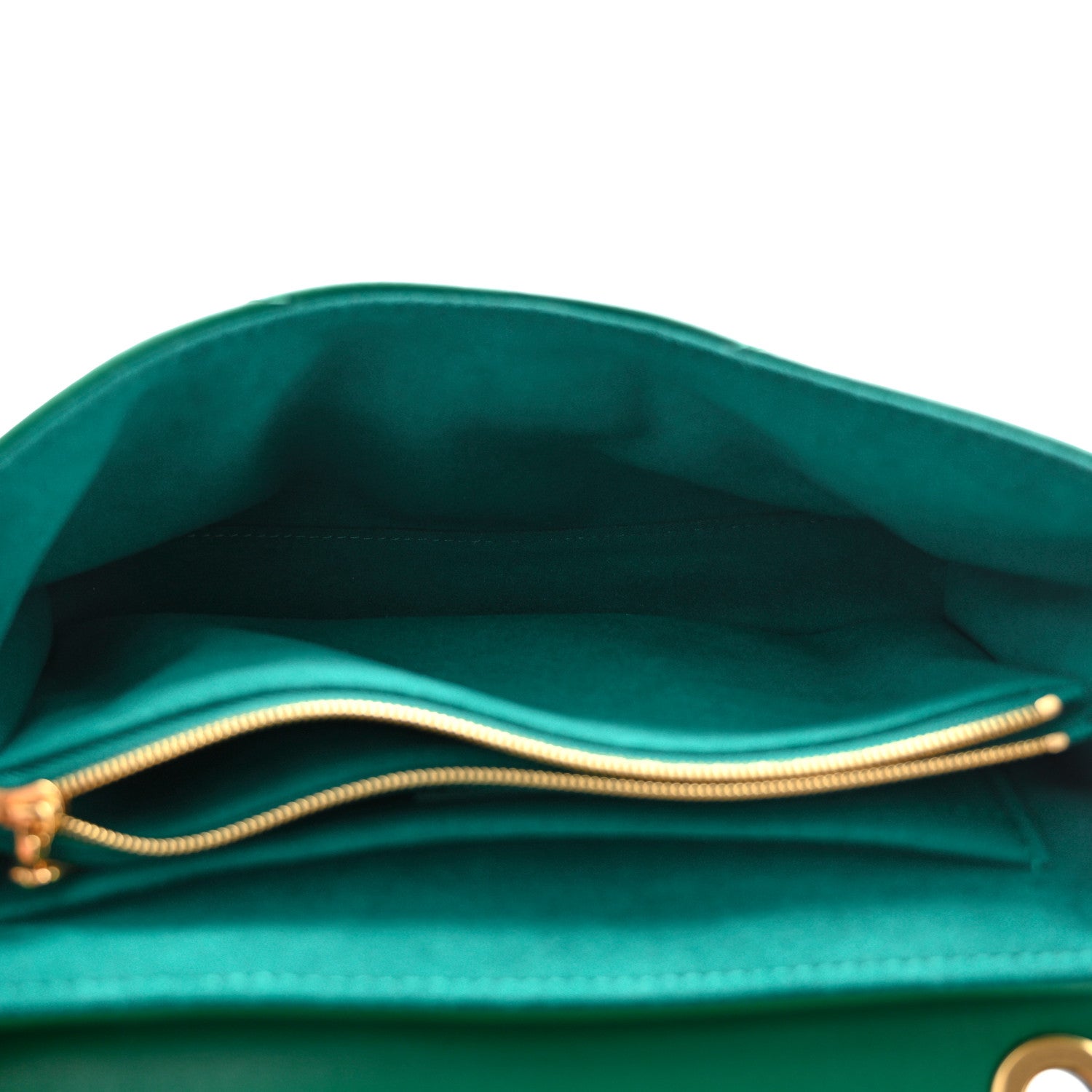 Louis Vuitton Calfskin New Wave Chain Bag MM NM Emerald 5 of 9