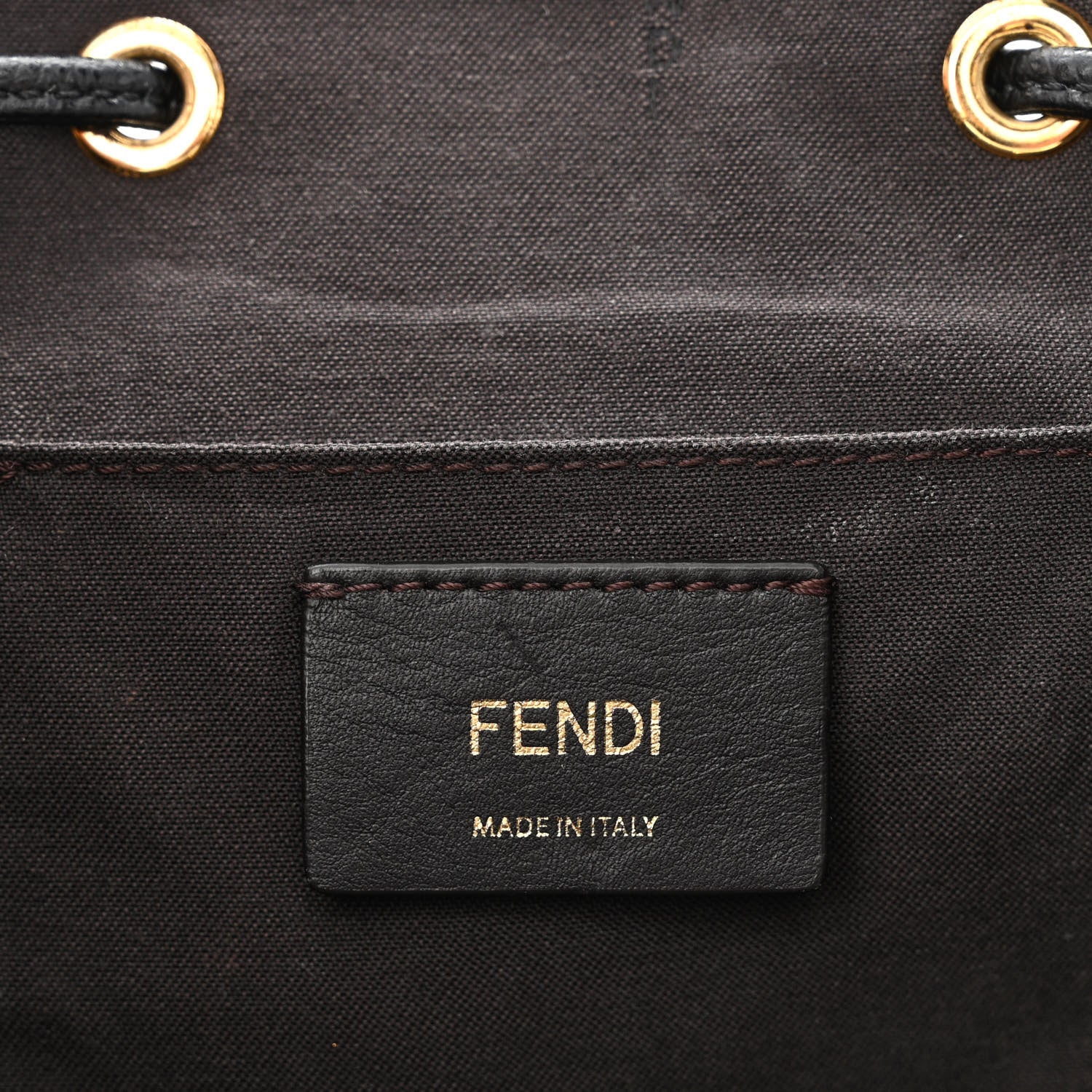 Fendi Vitello Cruise F is Fendi Drawstring Backpack Black 5 of 14