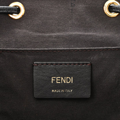 Fendi Vitello Cruise F is Fendi Drawstring Backpack Black 5 of 14