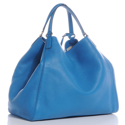 Gucci Pebbled Calfskin Large Soho Shoulder Bag Riviera Blue 3 of 8