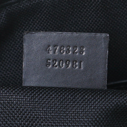 Gucci Soft GG Supreme Monogram Appia Calfskin Web Large Carry On Duffle Bag Black Grey 7 of 13