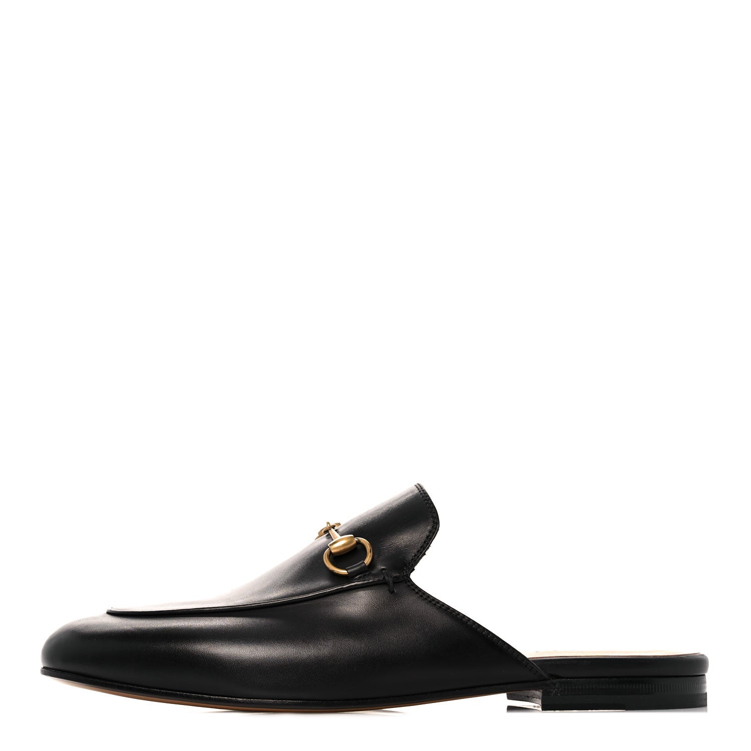 Gucci Calfskin Womens Princetown Slippers 38.5 Black 1 of 9