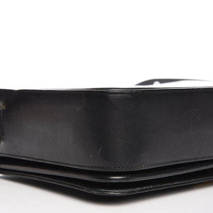 Saint Laurent Smooth Calfskin Medium Classic Monogram Universite Bag Black 12 of 20