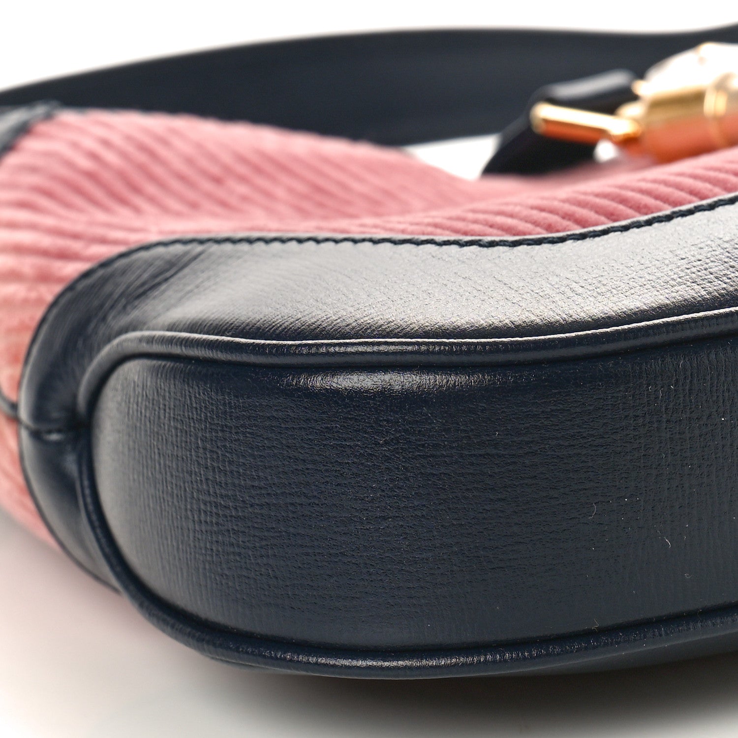 Gucci Corduroy Small Jackie 1961 Hobo Pink Blue 9 of 10