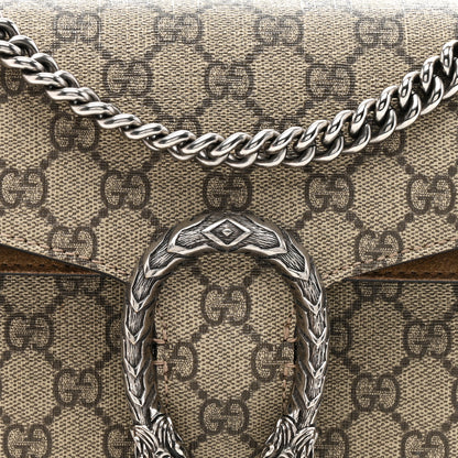 Gucci GG Supreme Monogram Small Dionysus Shoulder Bag Taupe 9 of 14