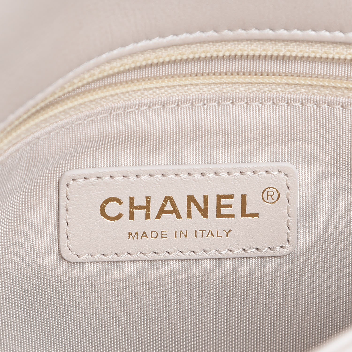 Chanel Metallic Calfskin Micro Quilted Medium Flap White 6 of 8