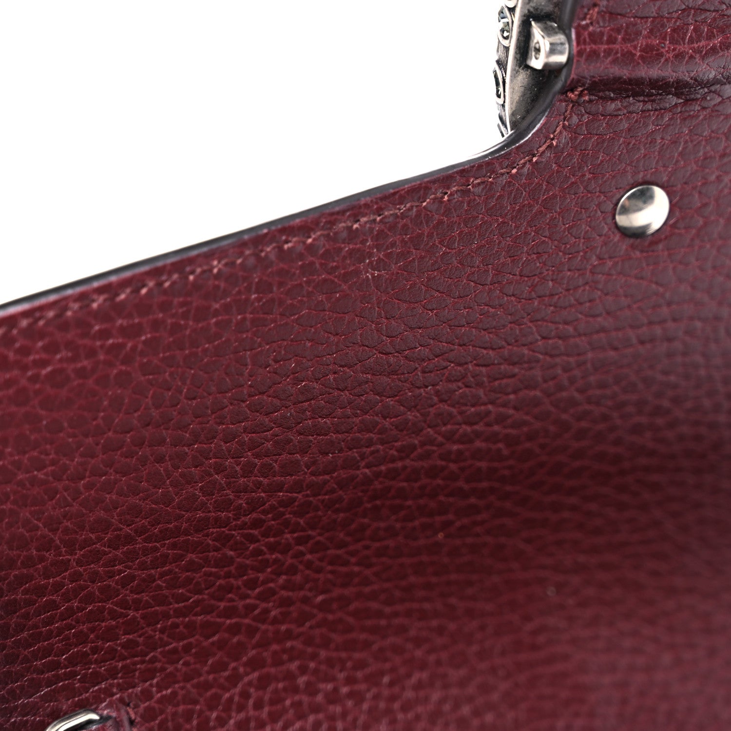 Gucci Dollar Calfskin Crystal Mini Dionysus Chain Wallet Vintage Bordeaux 12 of 15