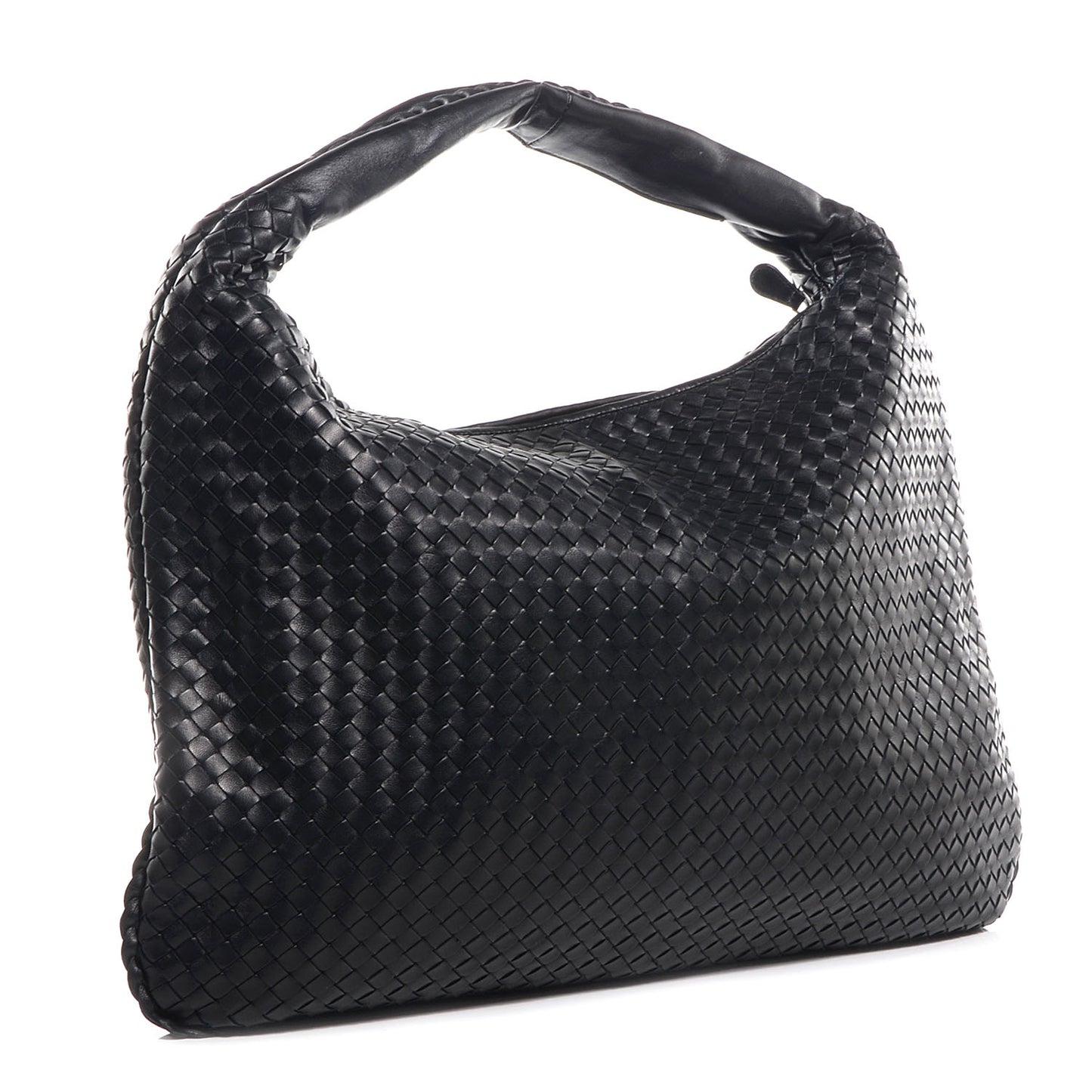 Nappa Intrecciato Maxi Veneta Hobo Nero Black