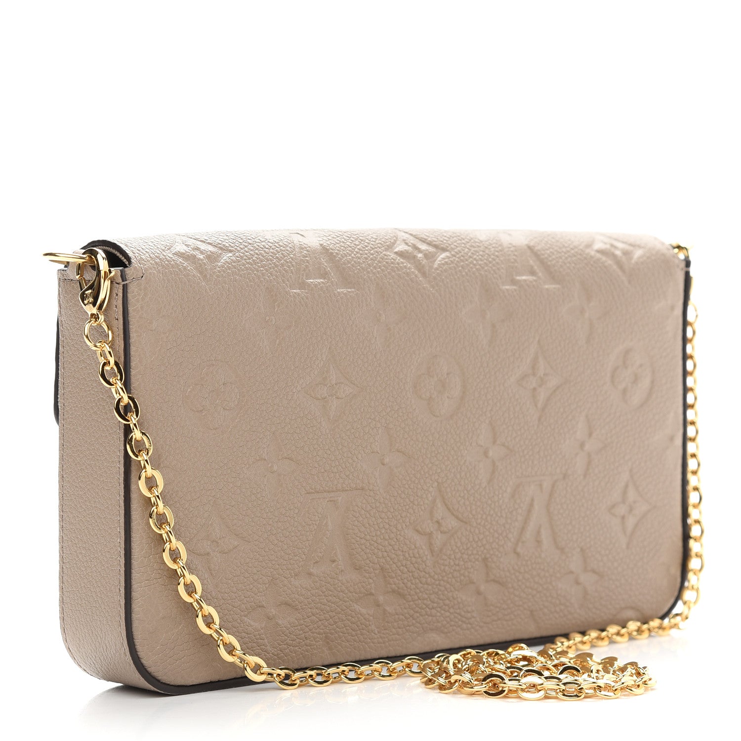 Louis Vuitton Empreinte Pochette Felicie Chain Wallet Tourterelle 4 of 9