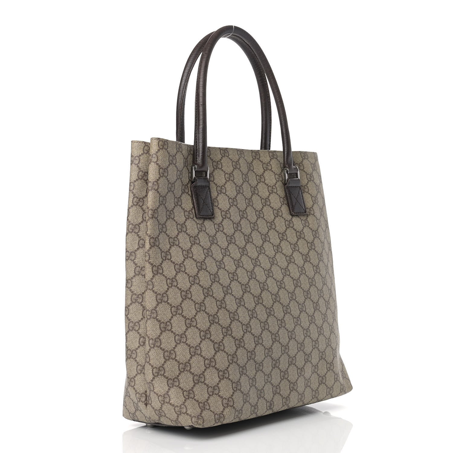 Gucci GG Plus Monogram Small Vertical Tote Dark Brown 3 of 15