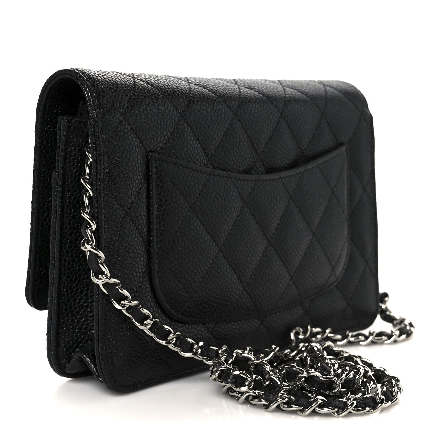 Chanel Caviar Quilted Wallet On Chain WOC Black 3 of 13