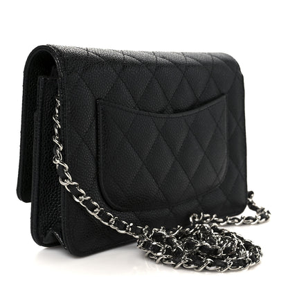 Chanel Caviar Quilted Wallet On Chain WOC Black 3 of 13