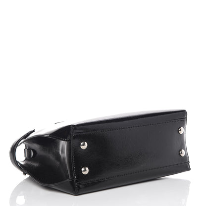 Burberry Soft Calfskin Small Banner Tote Black 4 of 11