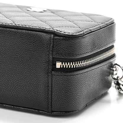Chanel Caviar Quilted CC Vanity Case With Chain Black 10 of 11