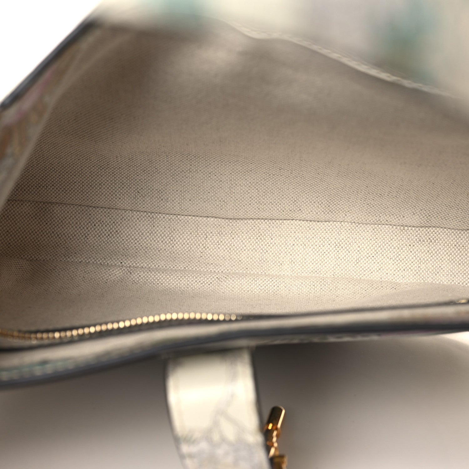 Gucci New Shangai Calfskin Tiger Savanah Small Jackie 1961 Hobo Chalky White Multicolor 5 of 12