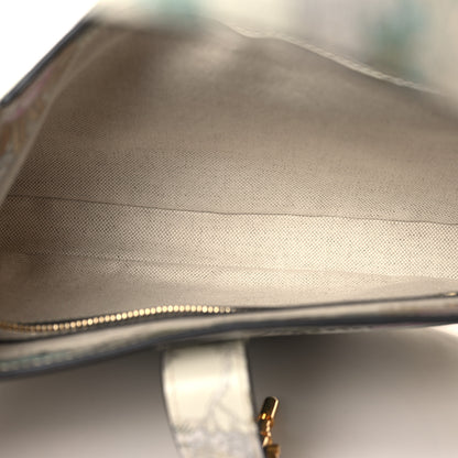 Gucci New Shangai Calfskin Tiger Savanah Small Jackie 1961 Hobo Chalky White Multicolor 5 of 12