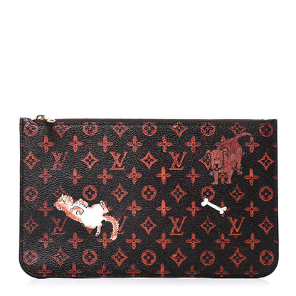 Louis Vuitton Catogram Neverfull MM GM Pochette Marron 1 of 7