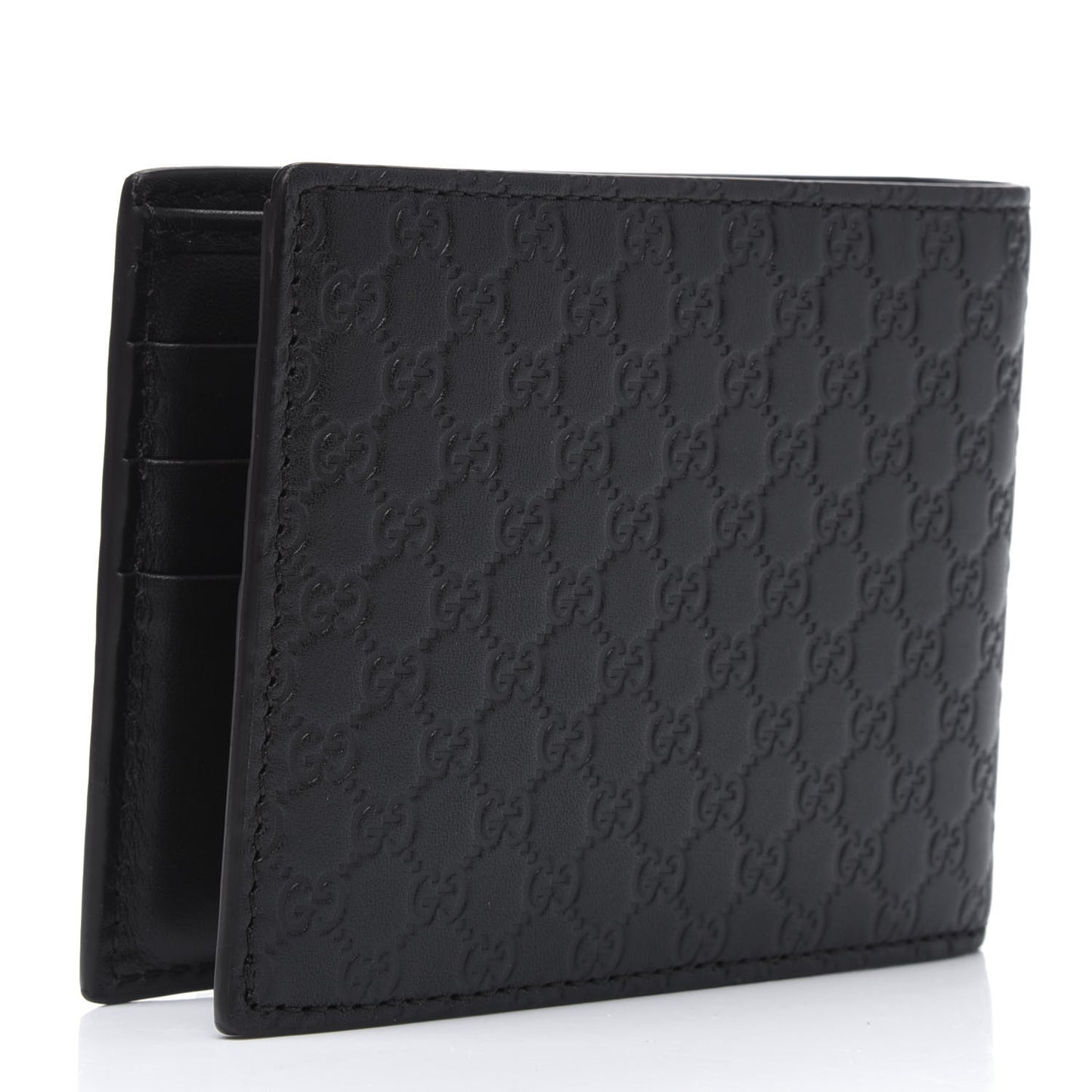Microguccissima Bi-Fold Wallet Brown