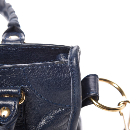 Balenciaga Agneau Giant 12 Gold Hardware Mini City Bleu Obscur 13 of 19