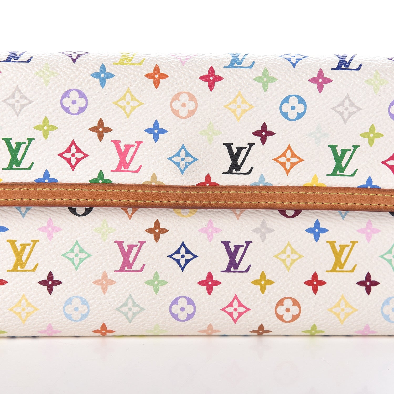 Louis Vuitton Monogram Multicolor Porte Tresor International Wallet White 7 of 7