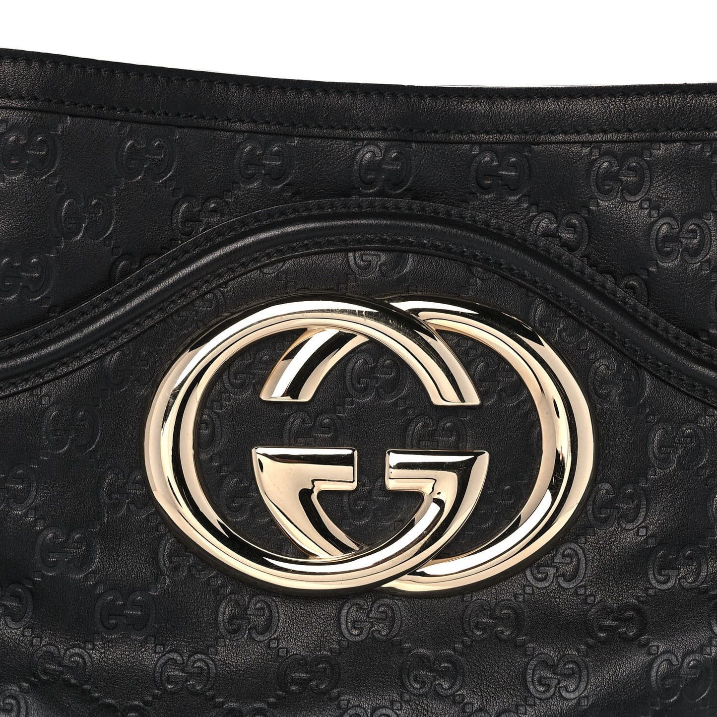 Guccissima Britt Medium Shoulder Bag Black