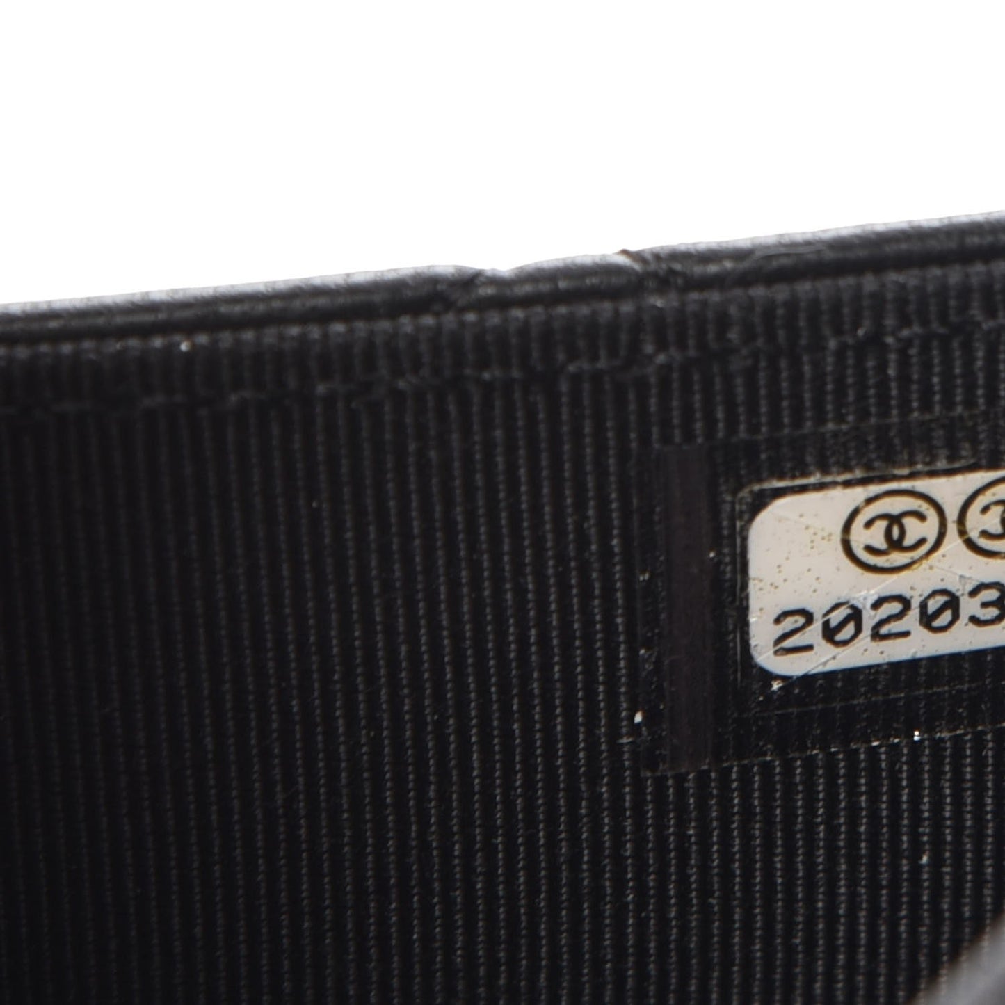 Lambskin Quilted Wallet On Chain WOC Black