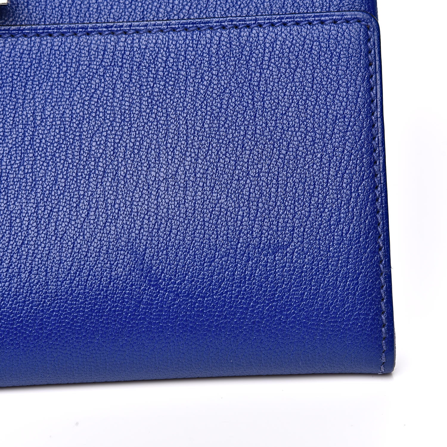 Hermes Chevre Mysore Cinhetic Clutch Bleu Electrique 10 of 12