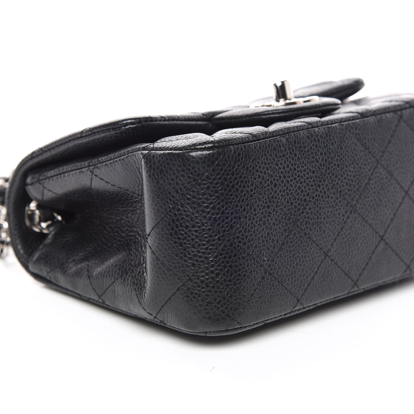 Caviar Quilted Mini Square Flap Black