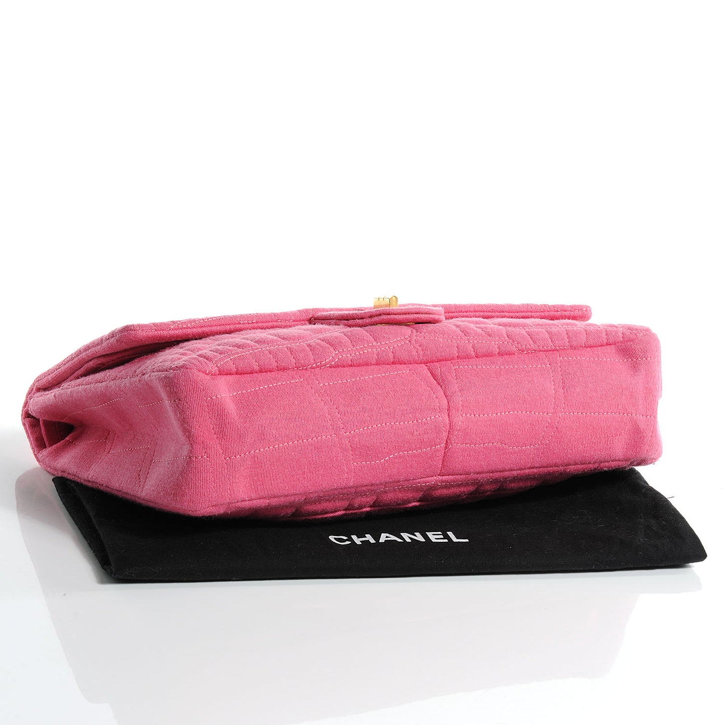 Jersey Crocodile Croco Reissue Medium Flap Pink