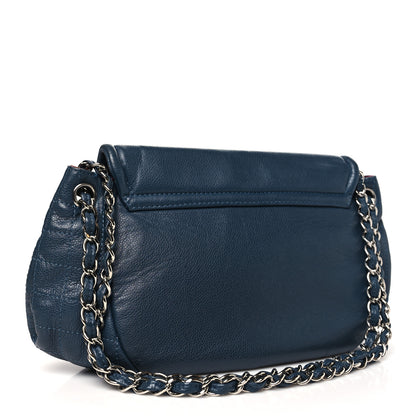 Chanel Caviar Large Half Moon Flap Navy 3 of 11