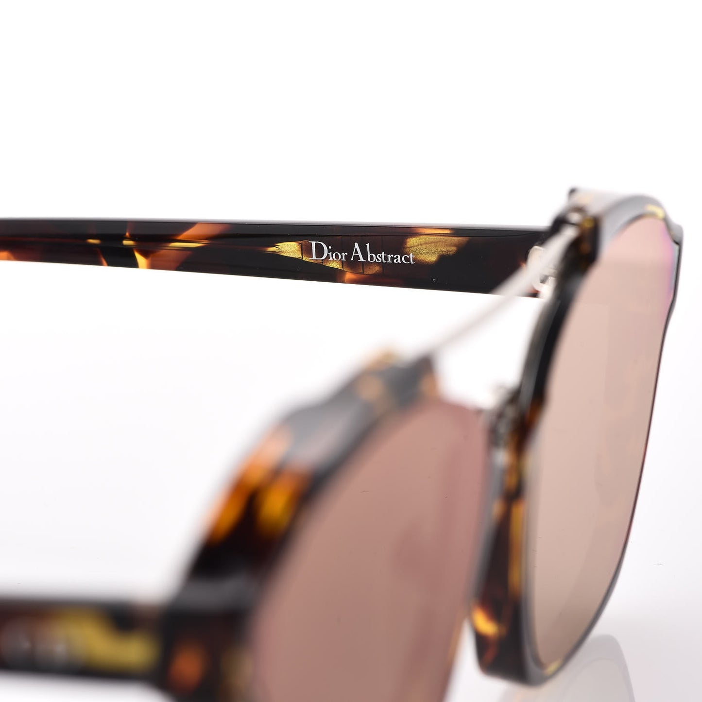 Square Mirrored Abstract Sunglasses Spotted Havana Purple