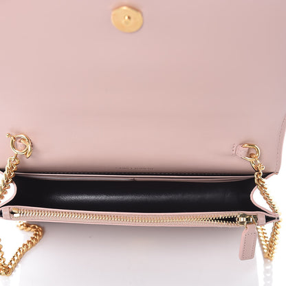 Saint Laurent Smooth Calfskin Classic Monogram Kate Tassel Chain Wallet Pale Pink 5 of 9