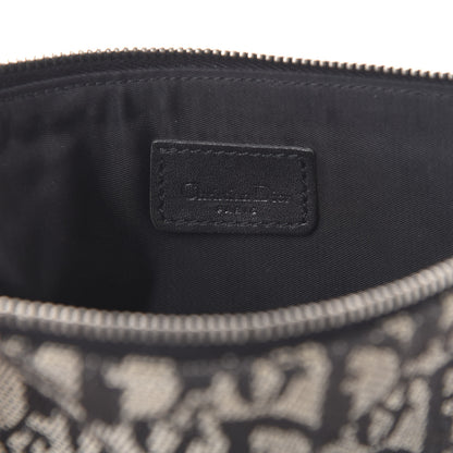 Christian Dior Monogram Mini Saddle Pochette Black 5 of 12