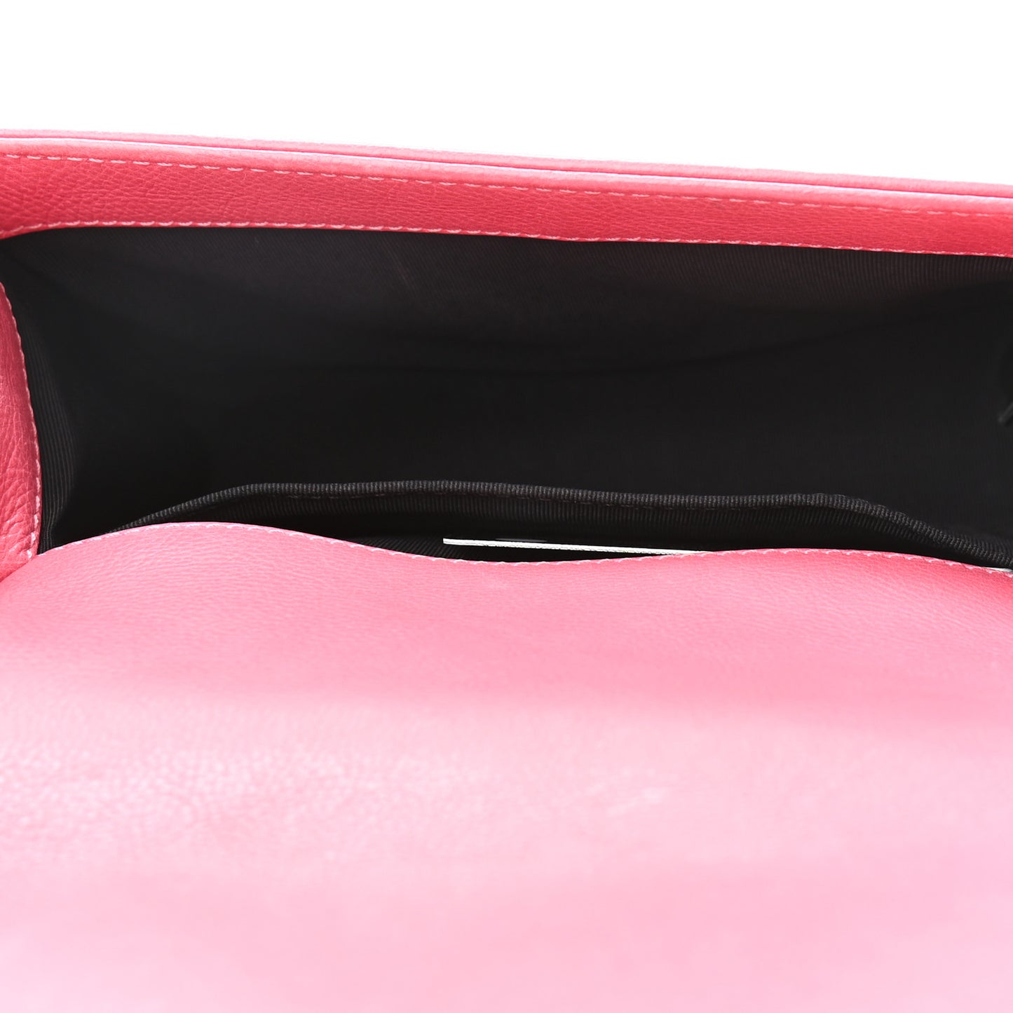 Lambskin Quilted Small Boy Flap Dark Pink