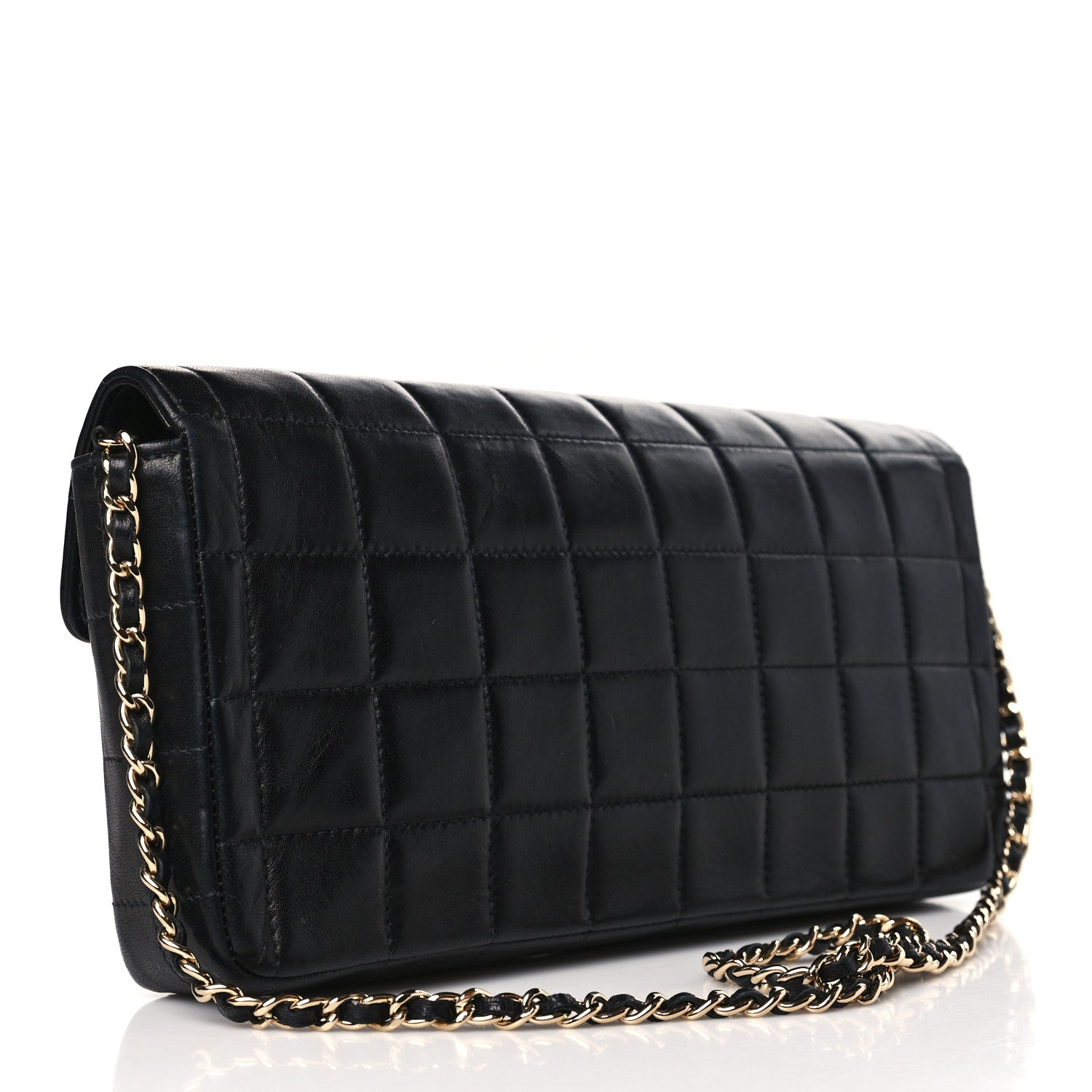 Chanel Lambskin East West Chocolate Bar Flap Black 3 of 9