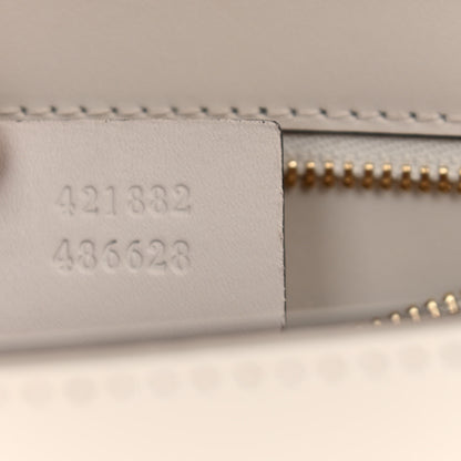 Gucci Calfskin Small Sylvie Shoulder Bag Off White 7 of 8