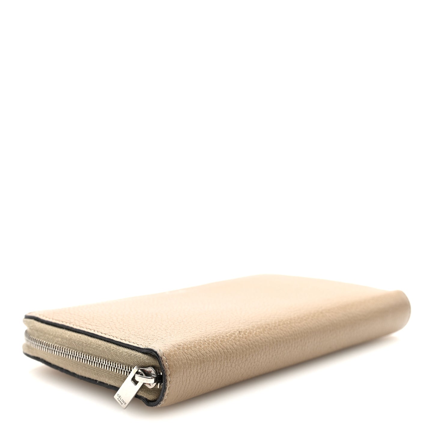 Grained Calfskin Large Zip Around Multifunction Wallet Dune