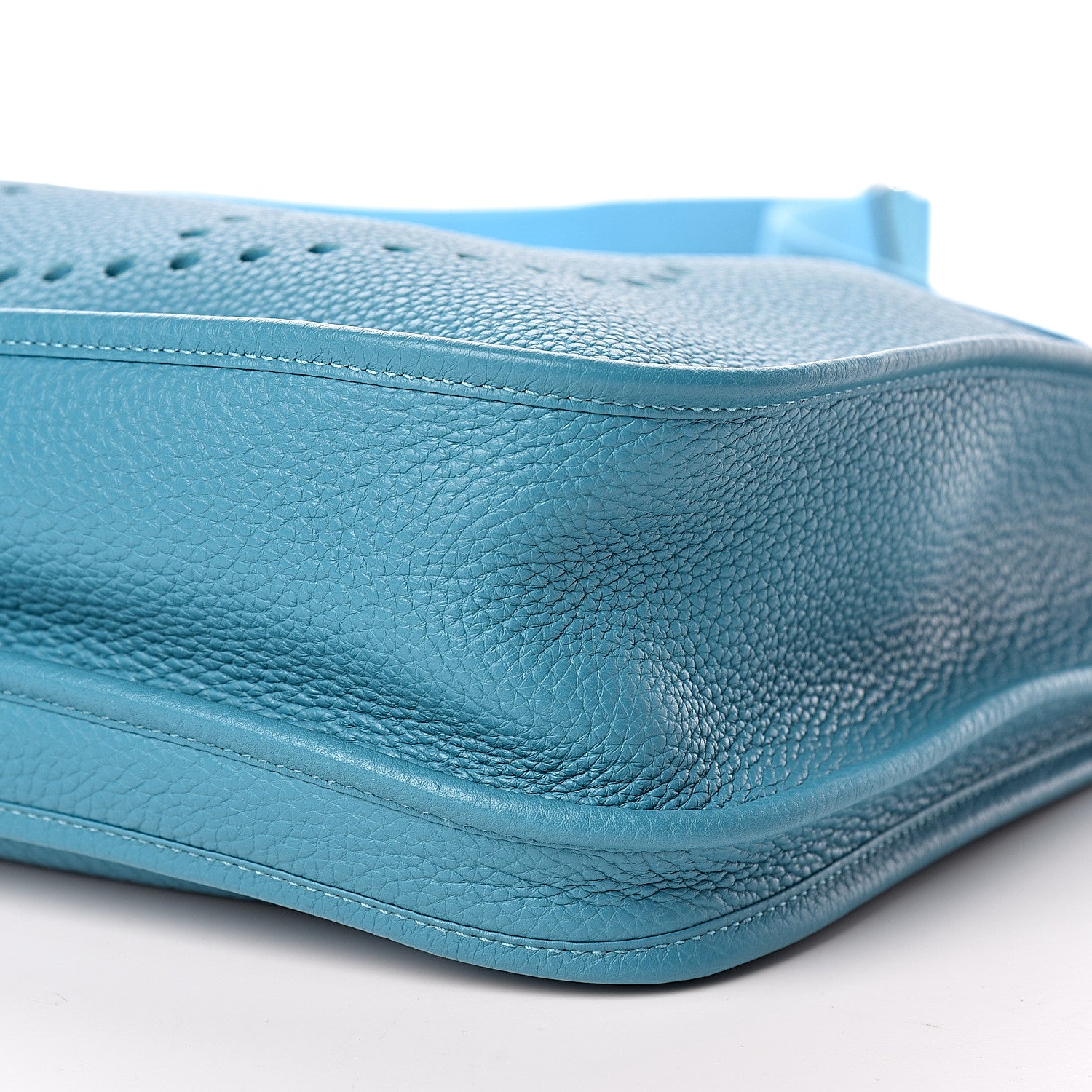 Hermes Taurillon Clemence Evelyne III GM Turquoise 10 of 10
