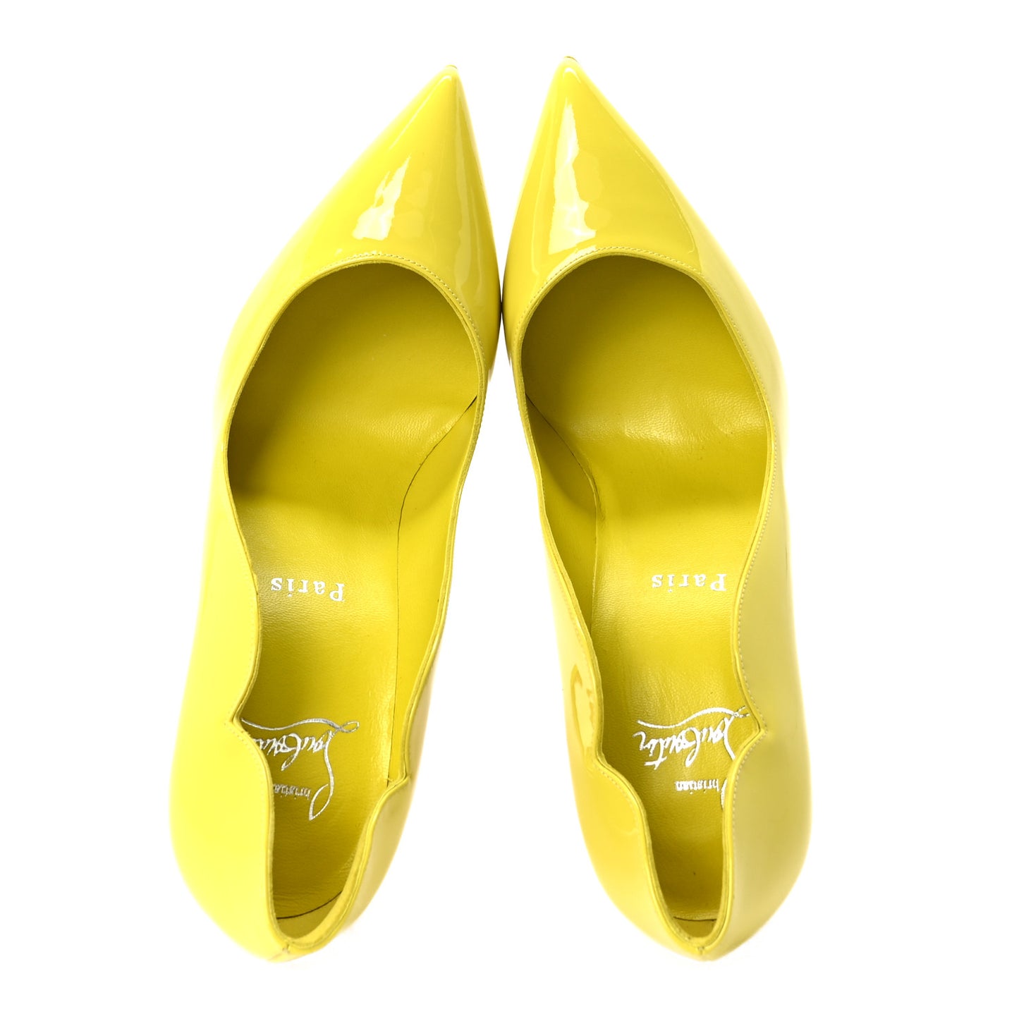 Patent Fluo Hot Chick 100 Pumps 38.5 Citrus