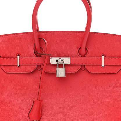 Hermes Epsom Birkin 35 Rouge Casaque 8 of 10