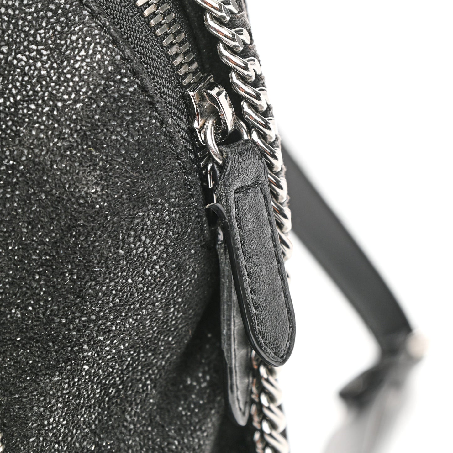 Shaggy Deer Small Falabella Backpack Black