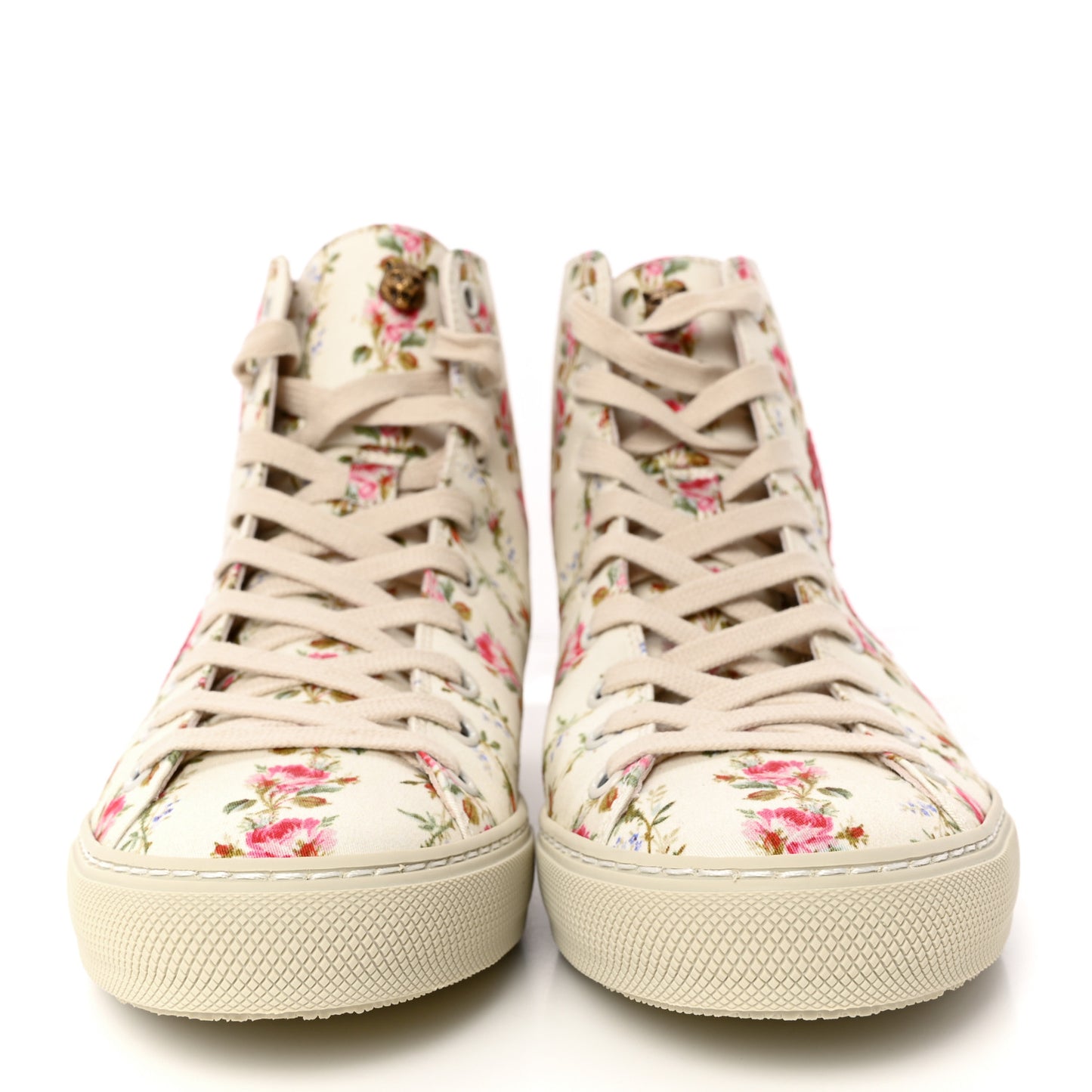Canvas Romantic Print Major Blind For Love High Top Sneakers 37 Ivory