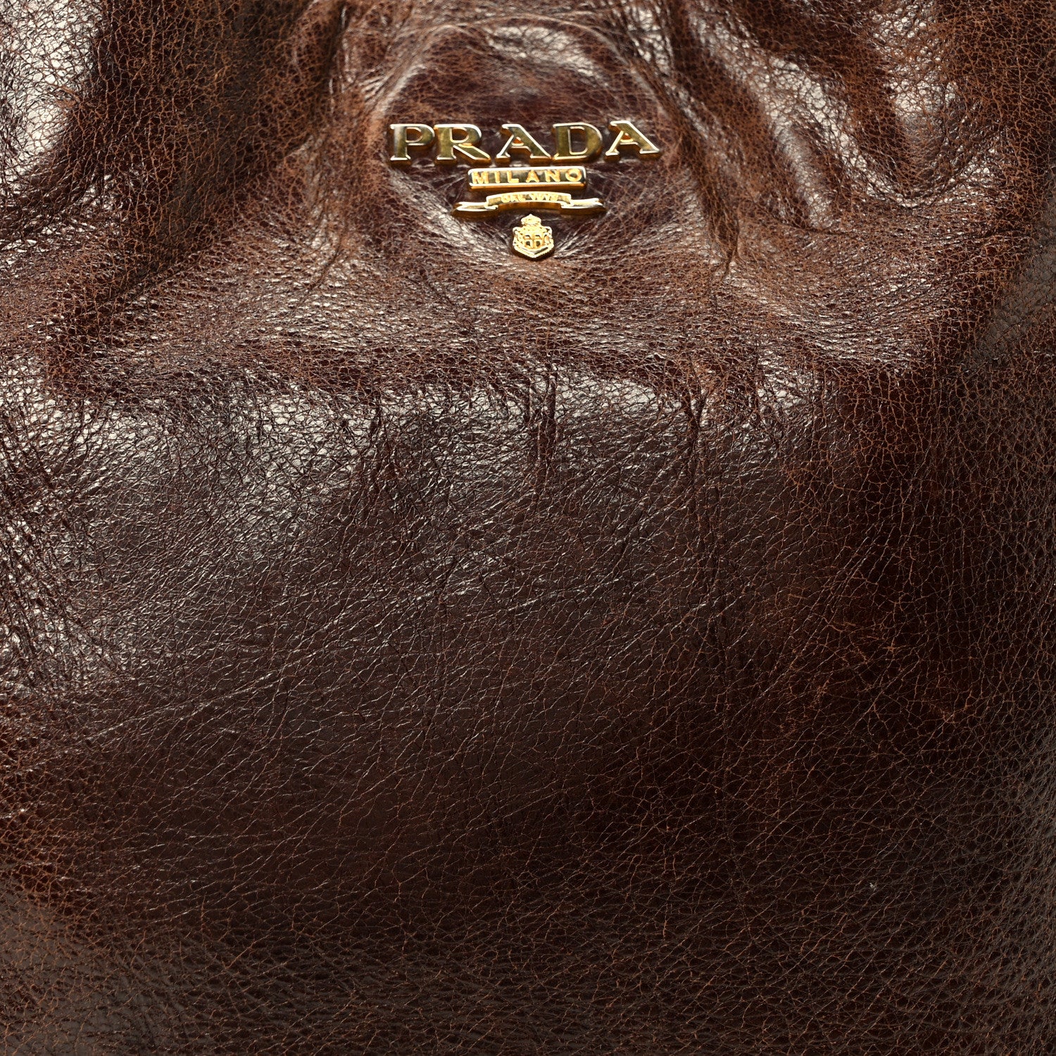 Prada Vitello Shine Shoulder Bag Moro 7 of 9
