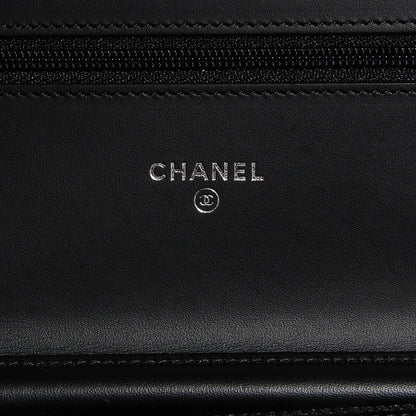 Chanel Patent Quilted Brilliant Wallet On Chain WOC Black 6 of 8