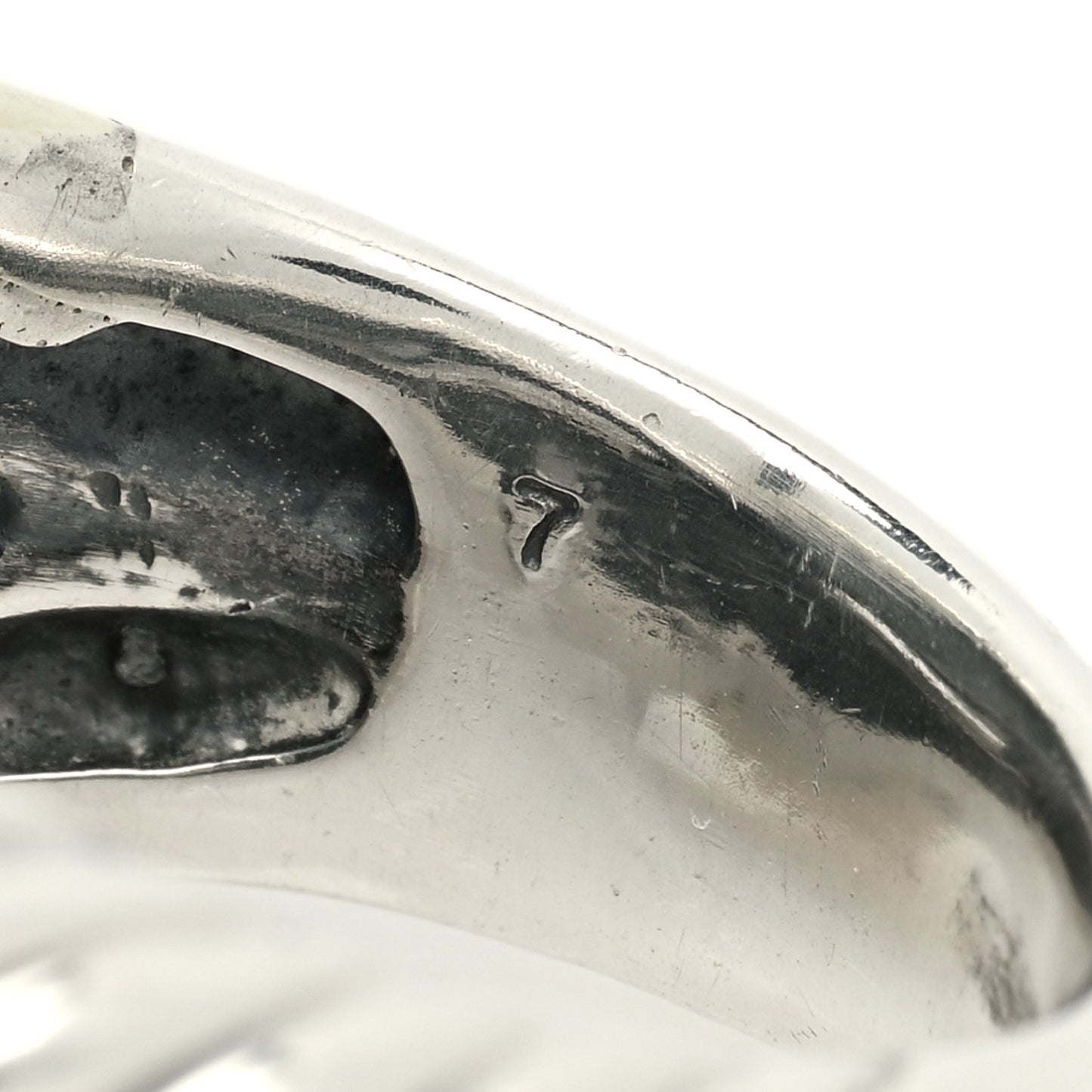 Sterling Silver 14K Yellow Gold Large Infinity Ring 53 6.5