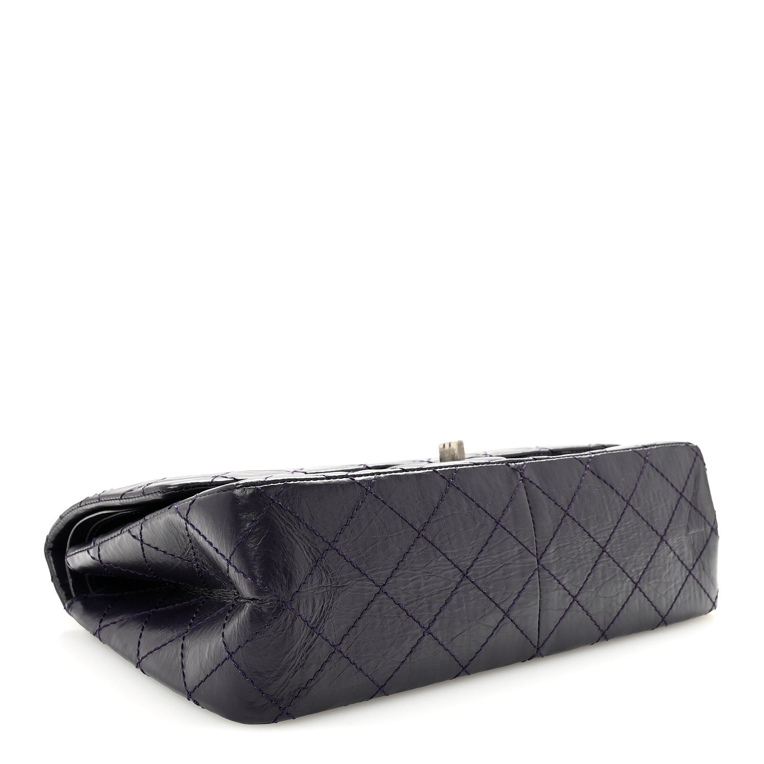 Chanel Aged Calfskin Quilted 2.55 Reissue 226 Flap Purple 4 of 10